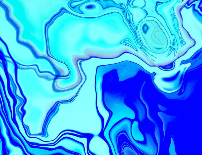 Abstract fluid wave design in cyan color representing energy flow
